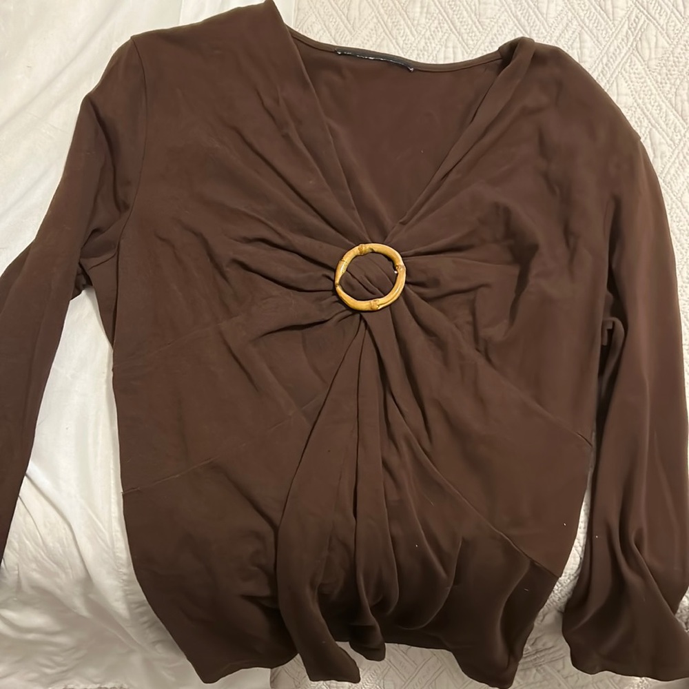 Brown shirt